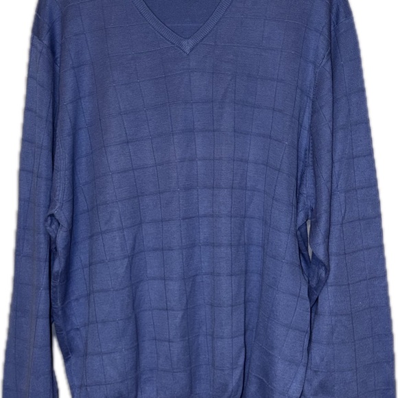 Jos. A. Bank Other - Jos. A. Bank Men's Slate Blue V-Neck Sweater